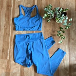 SOLD | Joe Fresh Blue Matching Activewear Set (Sports Bra and Leggings)